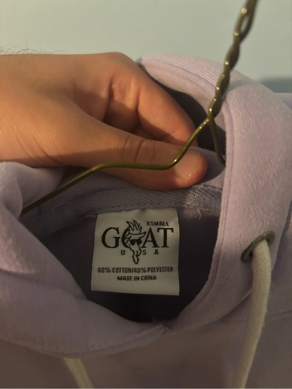 GOAT USA Women's Lavender Hoodie - XSmall